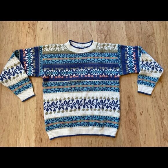 Vintage Arielle patterned sweater  - Picture 1 of 3